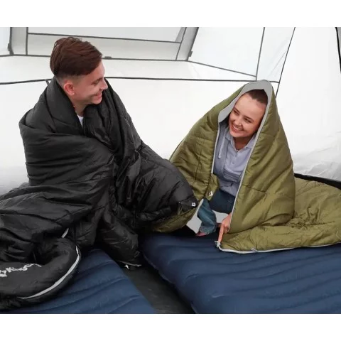 Спальный мешок KingCamp Oasis 250 Comf +12°C / Lim +7°C / Extr -3°C Black
