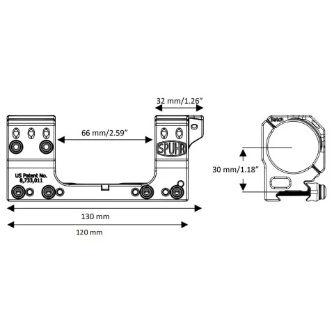 Моноблок Spuhr SP-4601C Gen3, Ø34 H30mm/1,18