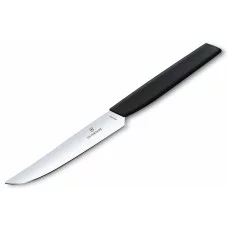 Нож кухонный Victorinox Swiss Modern Steak 12 см, чёрный