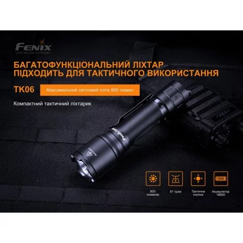 Ліхтар ручний Fenix TK06