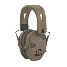 Walker's Razor Slim earmuffs Dark Earth Tacti-Grip with FDE band - Активные стрелковые наушники