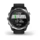 Смарт-годинник Garmin Descent Mk2 з нержавіючої сталі з чорним ремінцем