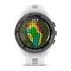 Смарт-часы Garmin Approach S70 (42 мм) с черным керамическим безелем и белым ремешком