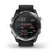 Смарт-годинник Garmin Descent Mk2 з нержавіючої сталі з чорним ремінцем