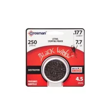 Пульки для пневматических винтовок Crosman Black Widow 0.49 г, кал.177(4.5 мм), уп. 250 шт.
