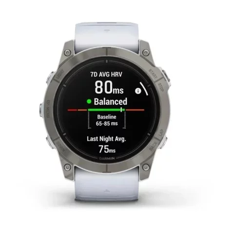 Смарт-часы Garmin epix Pro Gen 2 Sapphire Edition (51 мм) титановые с ремешком цвета белого камня