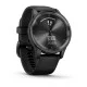Смарт-часы Garmin vivomove Trend с грифельным стальным безелем, черными корпусом и ремешком
