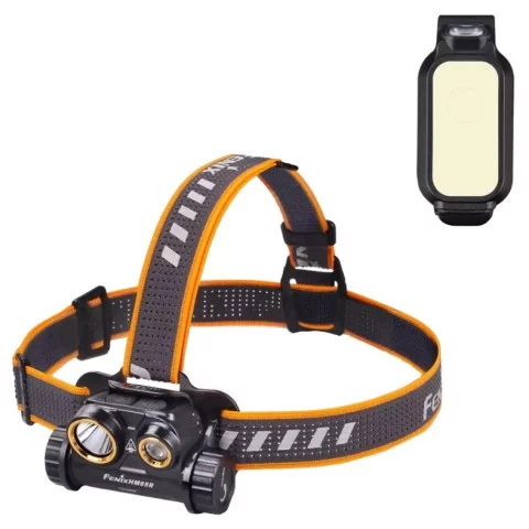 Фонарь налобный + универсальный Fenix HM65R + Fenix E-LITE