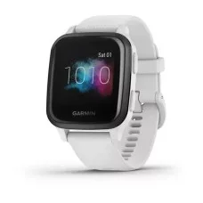 Смарт-годинник Garmin Venu Sq Music Edition білий з грифельним безелем