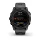 Смарт-часы Garmin fenix 7X Sapphire Solar карбоново-серые титановые DLC с титановим вентилируемым браслетом