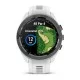 Смарт-часы Garmin Approach S70 (42 мм) с черным керамическим безелем и белым ремешком