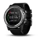 Смарт-часы Garmin Descent Mk1 серебристые с черным ремешком