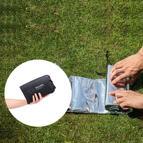 Килимок кемпінговий багатофункціональний Naturehike NH20FCD03, 230х260 см, алюмінієва плівка