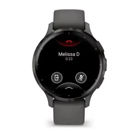 Смарт-часы Garmin Venu 3s серые со сланцевым стальным безелем и силиконовым ремешком