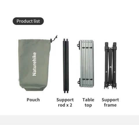 Складаний стіл Naturehike Yamami Y01 CNK2450JJ027, М, алюміній