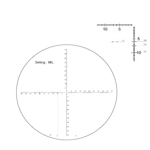 Бинокль с сеткой Vector Optics Continental Plus 10x42 ED