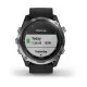 Смарт-годинник Garmin Descent Mk2 з нержавіючої сталі з чорним ремінцем