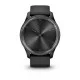 Смарт-часы Garmin vivomove Trend с грифельным стальным безелем, черными корпусом и ремешком