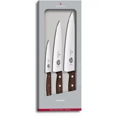 Набір кухонний Victorinox Wood Carving Set 3 ножа з дерев. ручкою (12,19,22см) у подар.упак.