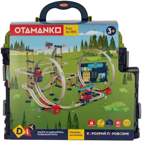 Игровой набор OTAMANKO ХРАБРЫЙ ПАРОВОЗИК трюковая железная дорога