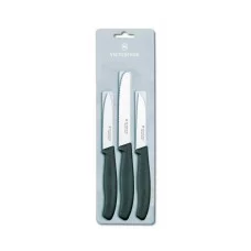 Набір кухонний Victorinox SwissClassic Paring Set 3 ножа з чорн. ручкою (8,8,11см)