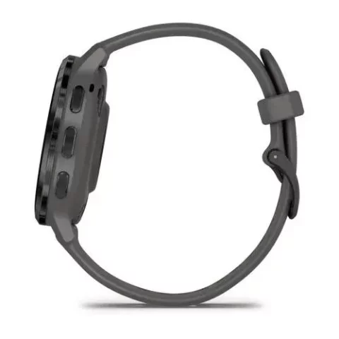Смарт-часы Garmin Venu 3s серые со сланцевым стальным безелем и силиконовым ремешком