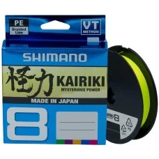 Шнур Shimano Kairiki 8 PE 150m (Yellow) 0.20mm 17.1kg