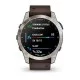 Смарт-часы Garmin D2 Mach 1 с коричневым ремешком Оксфорд