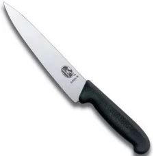 Нож кухонный разделочный Victorinox Fibrox 15 см, черный