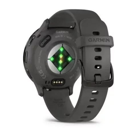 Смарт-часы Garmin Venu 3s серые со сланцевым стальным безелем и силиконовым ремешком