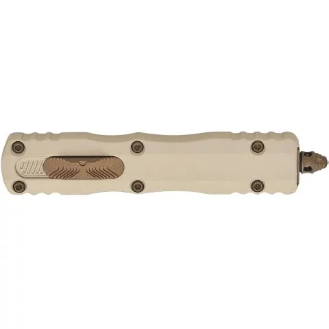 Нож Microtech Dirac, D/E Burnt Bronze Standard champagne