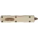 Нож Microtech Dirac, D/E Burnt Bronze Standard champagne