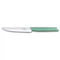 Ніж кухонний Victorinox Swiss Modern Steak 12 см, серрейтор, м'ятний
