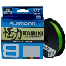 Шнур Shimano Kairiki 8 PE 150m (Mantis Green) 0.16mm 10.3kg