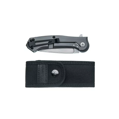 Нож Maserin Police, N690, G10 + титан, черный