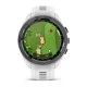 Смарт-часы Garmin Approach S70 (42 мм) с черным керамическим безелем и белым ремешком