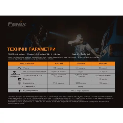 Ліхтар ручний Fenix TK06