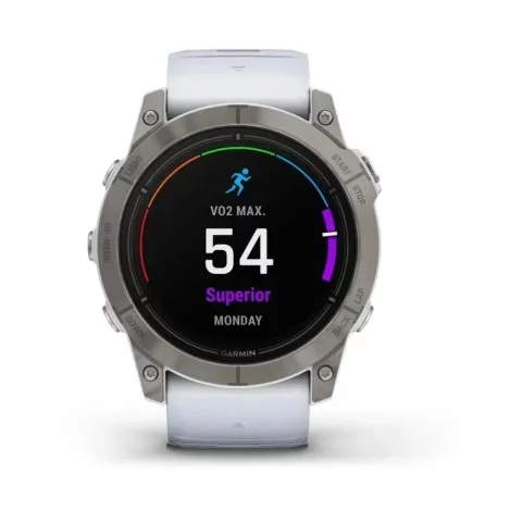 Смарт-часы Garmin epix Pro Gen 2 Sapphire Edition (51 мм) титановые с ремешком цвета белого камня