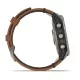 Смарт-годинник Garmin fenix 7 Pro Sapphire Solar Edition титановий з каштановим шкіряним ремінцем