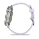 Смарт-часы Garmin Venu 4 (41 мм) серебристый с силиконовым ремешком барвинкового цвета