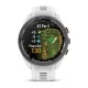 Смарт-часы Garmin Approach S70 (42 мм) с черным керамическим безелем и белым ремешком