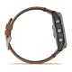 Смарт-часы Garmin fenix 7X Sapphire Solar титановые с каштановым кожаным ремешком