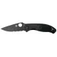 Нож Spyderco Tenacious Black Blade Half Serrated Lightweight