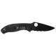 Нож Spyderco Tenacious Black Blade Half Serrated Lightweight