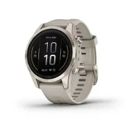 Смарт-часы Garmin epix Pro Gen 2 Sapphire Edition (42мм) нежно-золотистый со светло-песочным ремешком