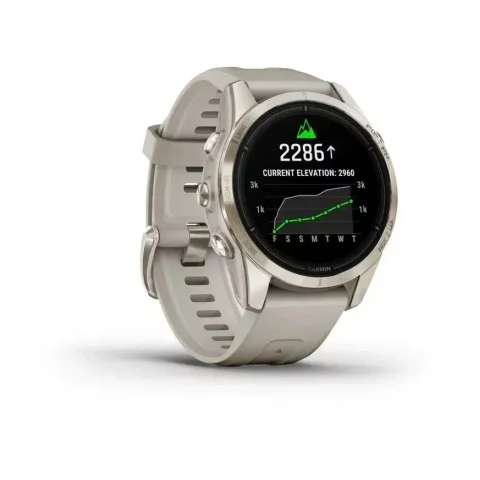 Смарт-часы Garmin epix Pro Gen 2 Sapphire Edition (42мм) нежно-золотистый со светло-песочным ремешком