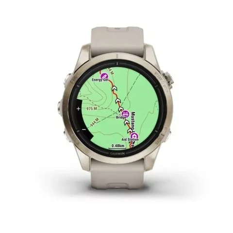 Смарт-часы Garmin epix Pro Gen 2 Sapphire Edition (42мм) нежно-золотистый со светло-песочным ремешком