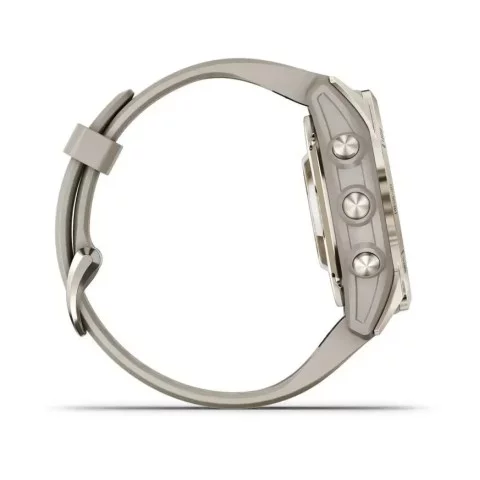 Смарт-часы Garmin epix Pro Gen 2 Sapphire Edition (42мм) нежно-золотистый со светло-песочным ремешком