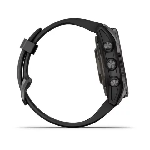Смарт-часы Garmin epix Pro Gen 2 Sapphire Edition (42мм) карбоново-серые титановые DLC с черным ремешком